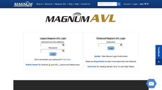 Magnum AVL GPS Log-in and Fleet Tracking Info - Magnum Electronics