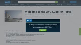 Supplier Portal - avl.com