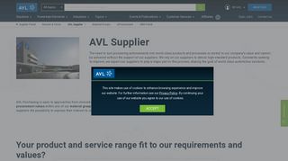 AVL Supplier - avl.com