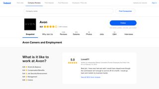 Avon Careers and Employment | Indeed.com