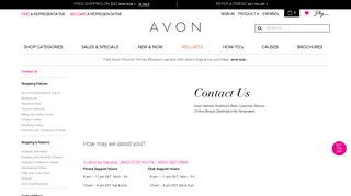 Contact Us - Customer Service - Phone number & Contact ... - Avon