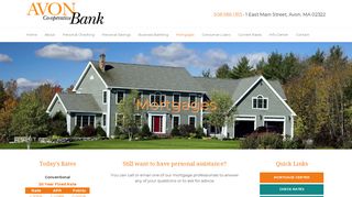 Avon Co-operative Bank Online Mortgage Center - Index