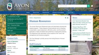 Human Resources | Avon CT