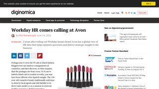 Workday HR comes calling at Avon - Diginomica