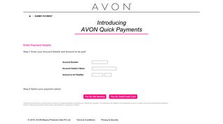 Introducing AVON Quick Payments - AVON INDIA
