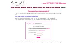 Avon Login - Make Sales from Home