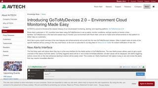 Introducing GoToMyDevices 2.0 - Environment Cloud ... - AVTECH.com