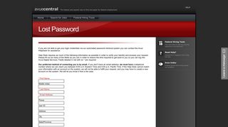Lost Password | Avue Central - Avue Digital Services