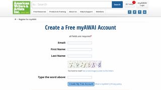 Register for myAWAI :: AWAI