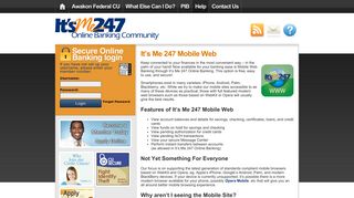 It's Me 247 Mobile Web | Awakon Federal CU - Online Banking ...