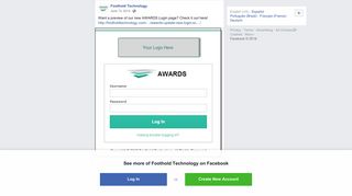 Want a preview of our new AWARDS Login... - Foothold Technology ...