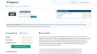 AWARDS Reviews and Pricing - 2019 - Capterra