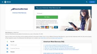 American West Bancorp: Login, Bill Pay, Customer Service and Care ...