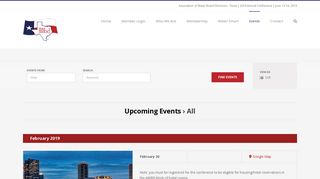 Upcoming Events – Association of Water Board Directors – Texas