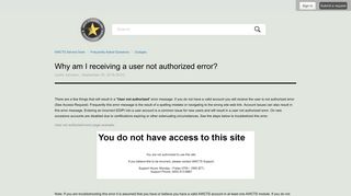 Why am I receiving a user not authorized error? – AWCTS Service ...