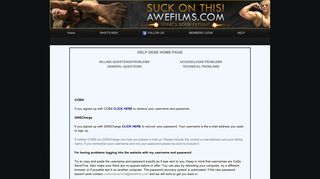 access/login problems - Awefilms