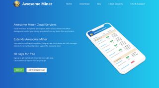 Buy Awesome Miner Cloud Service Subscription
