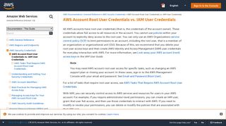 AWS Account Root User Credentials vs. IAM User Credentials ...