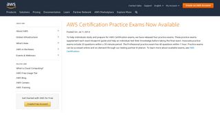 AWS Certification Practice Exams Now Available - Amazon.com