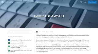 How to Use AWS CLI - Cloud Academy