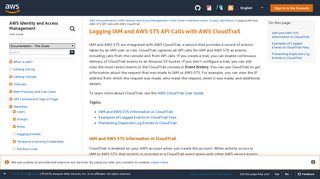 Logging IAM and AWS STS API Calls with AWS CloudTrail - AWS ...