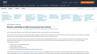 Monitor and Notify on AWS Account Root User Activity - Amazon.com