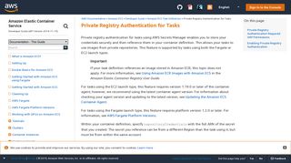 Private Registry Authentication for Tasks - Amazon Elastic Container ...
