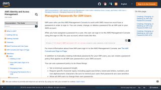 Managing Passwords for IAM Users - AWS Identity and Access ...