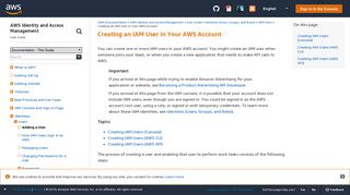 Creating an IAM User in Your AWS Account - AWS Identity and Access ...