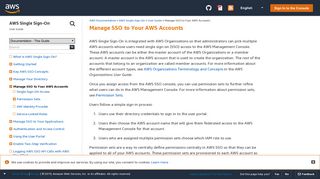 Manage SSO to Your AWS Accounts - AWS Single Sign-On