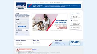 Log in to Bharti Axa Life Insurance | Bharti-axalife.com
