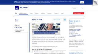 AXA Car Plus | Personal Lines Products | AXA Connect