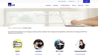 Customer Login - AXA Hong Kong