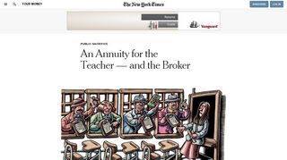 An Annuity for the Teacher — and the Broker - The New York Times