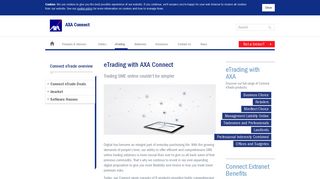 Connect eTrade | eTrading | AXA Connect