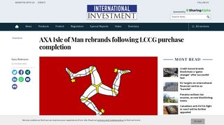 AXA Isle of Man rebrands following LCCG purchase completion