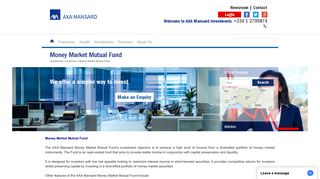 Money Market Mutual Fund | AXA Mansard Investments Limited