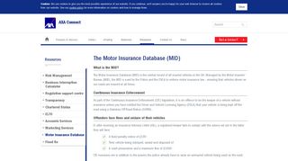 Motor Insurance Database (MID) | Resources | AXA Connect