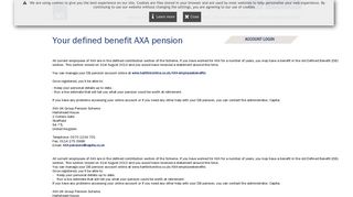 Defined benefit section | AXA