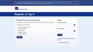 Register or log in - Login | AXA PPP healthcare