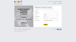 Sign Up - Axact Careers!