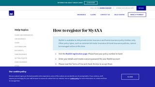 How to register for MyAXA - AXA NI