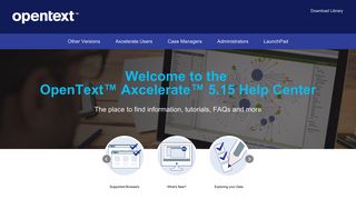 Axcelerate Help Center - OpenText