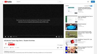 aXcelerate Trainer App Demo - Student Activities - YouTube