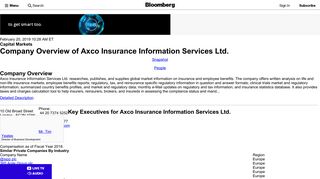 Axco Insurance Information Services Ltd.: Private Company ...