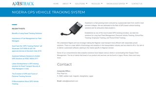 Gps Tracking | Vehicle Tracking in Nigeria | Axestrack