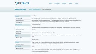 Admin Panel Feature - Axestrack - Vehicle Tracking ...