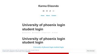 University of phoenix login student login – Karma Elizondo