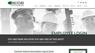 Employee Login - Axiom Staffing Group