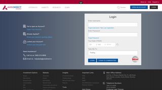 Axis Direct - Login